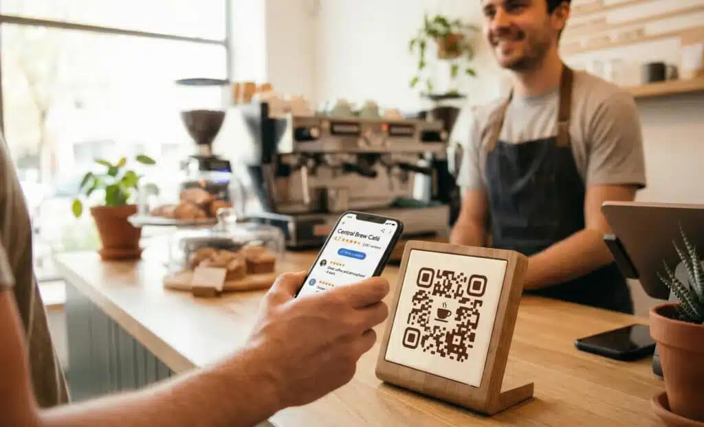 Ask for customer reviews in store