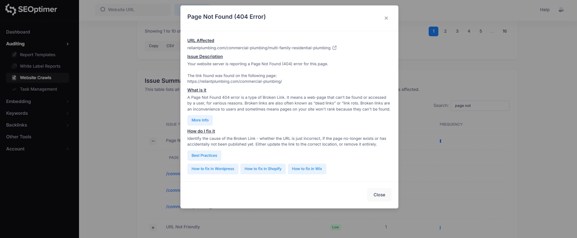 Seite nicht gefunden 404 Fehler