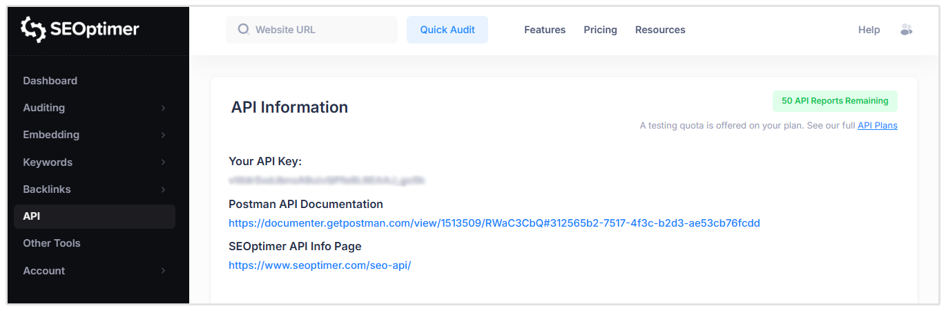 Hent API-nøgle
